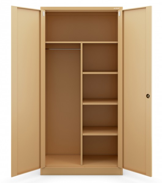 Socjalna szafa ubraniowa Dawid Fresh Style 90x45x185 cm beżowa