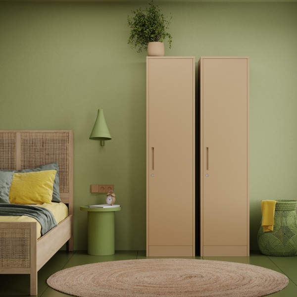 Metalowa szafa aktowa Alex Fresh Style 45x40x185 cm beżowa