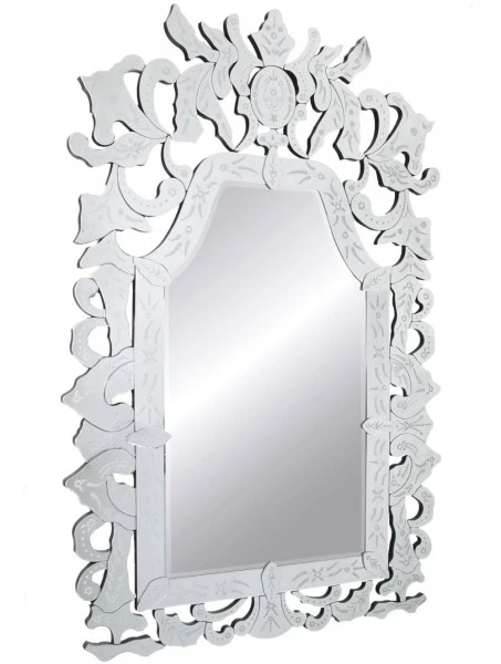 Lustro w stylu glamour z bogato zdobioną ramą Casenatico 180/116 cm
