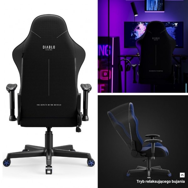 Fotel do gamingu Diablo X-Starter granatowy