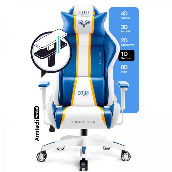 Fotel gamingowy Diablo X-One 2.0 Normal Size Aqua Blue
