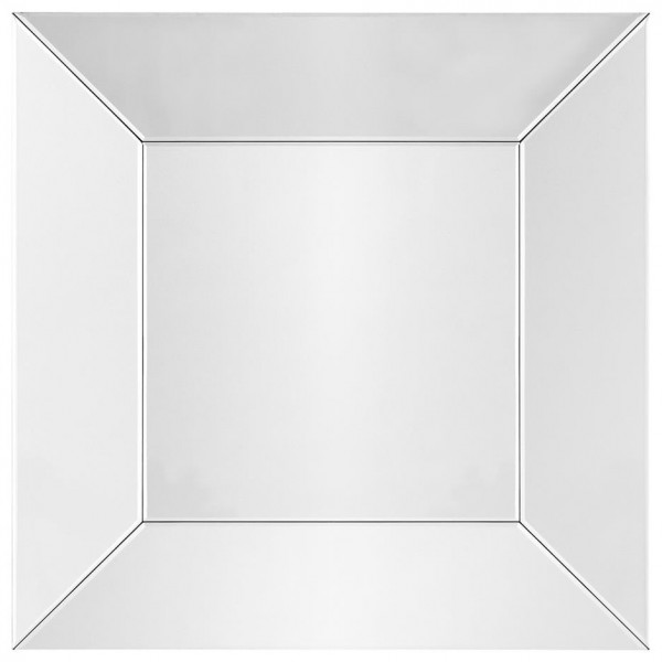 Kwadratowe lustro ścienne w prostej ramie Vasto 100 cm