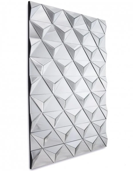 Trójwymiarowe lustro dekoracyjne w stylu glamour Lucy 75/120 cm