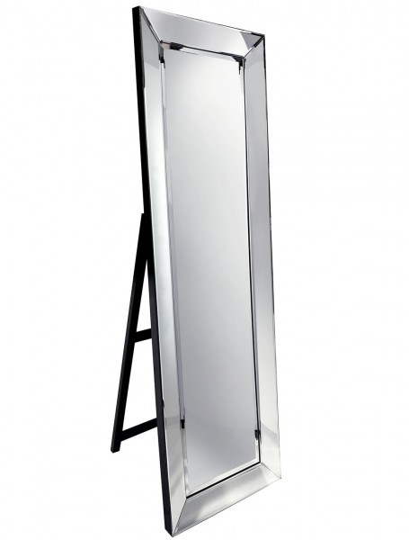 Klasyczne lustro stojące ze szklaną ramą Bacoli 50/160 cm