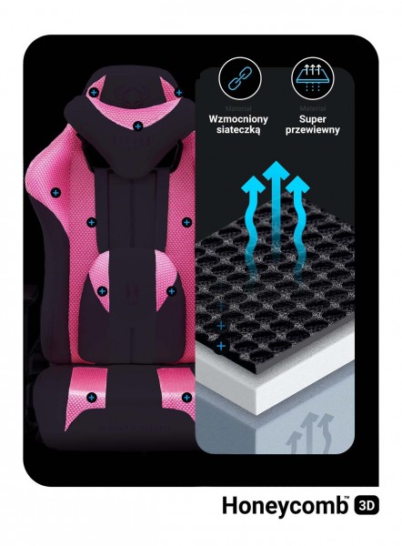 Fotel gamingowy Diablo X-Player 2.0 Normal Size Marshmallow Pink