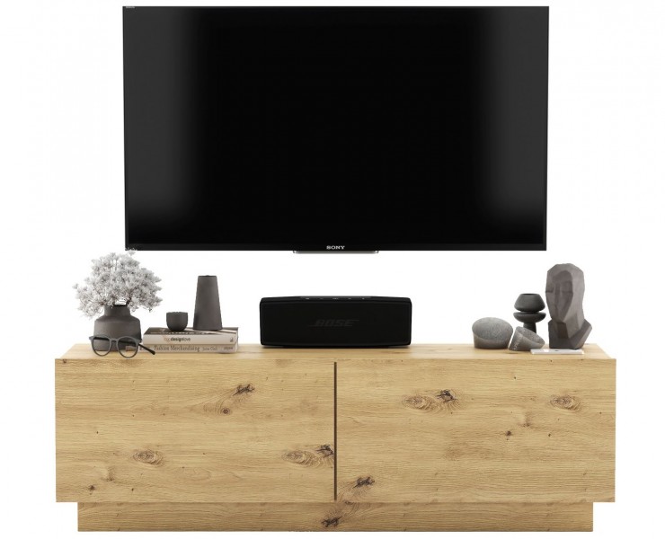 Dwudrzwiowa szafka RTV na cokole Enjoy dąb artisan
