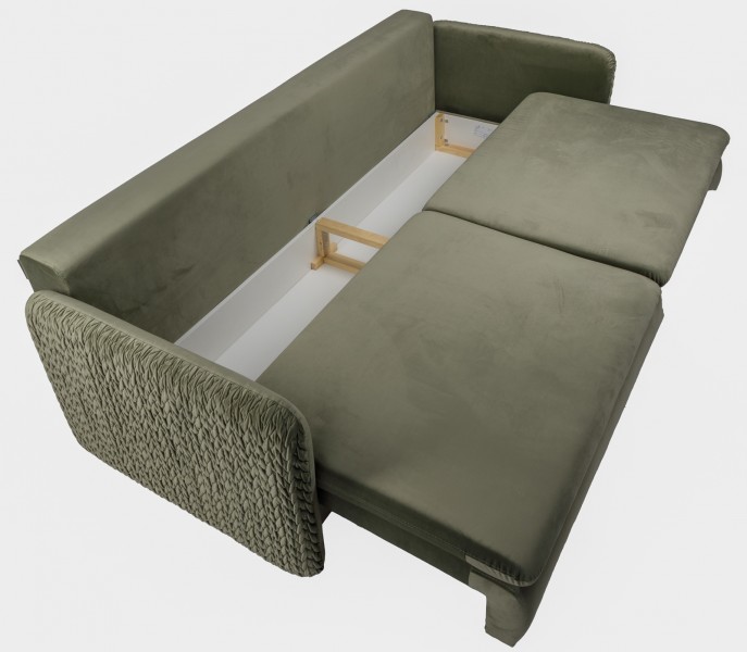 Sofa trzyosobowa z funkcją spania i poduszkami Luna