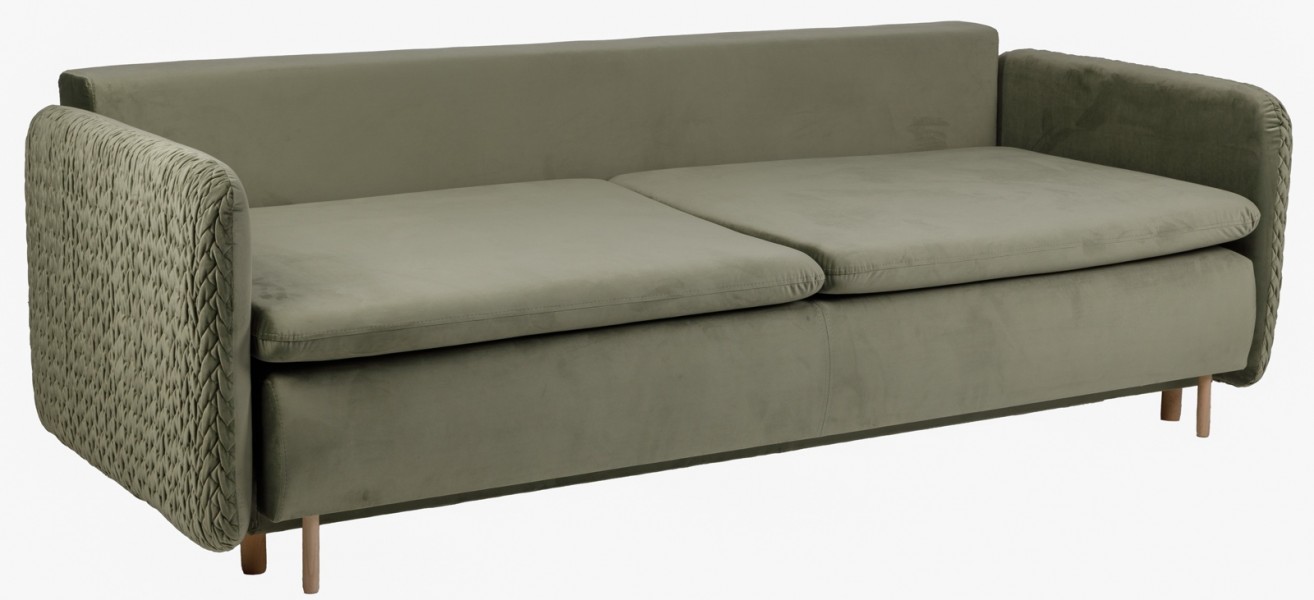 Sofa trzyosobowa z funkcją spania i poduszkami Luna
