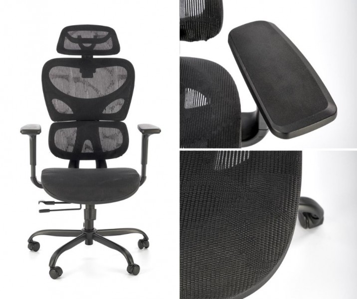 Ergonomiczny fotel do biura Gotard z regulacjami