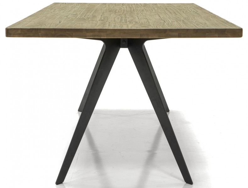 Drewniany stół do jadalni w stylu industrialnym Massa D05 200 cm