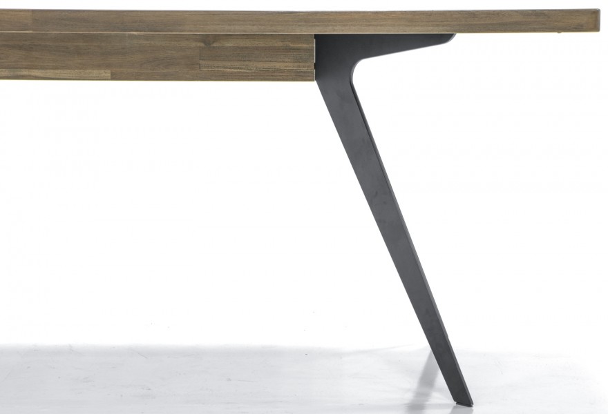 Drewniany stół do jadalni w stylu industrialnym Massa D05 200 cm