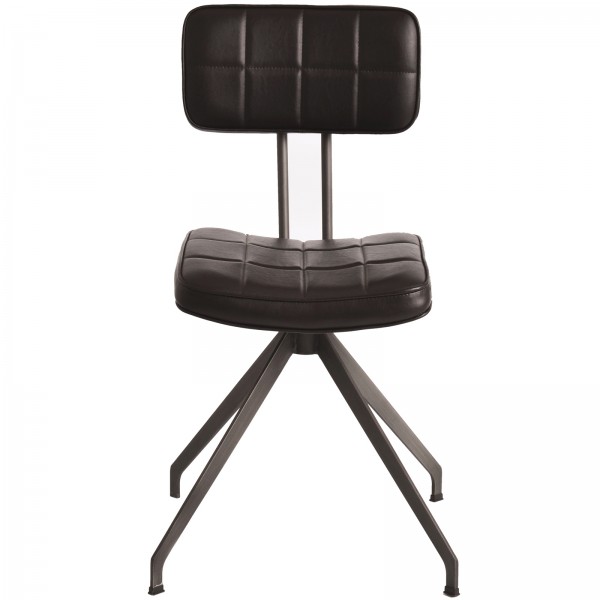 Designerskie krzesło pikowane z ekoskóry Ashton D03