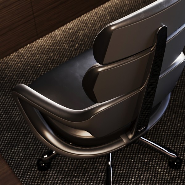 Modułowy fotel ergonomiczny do biura Diablo V-Modular Carbon Black
