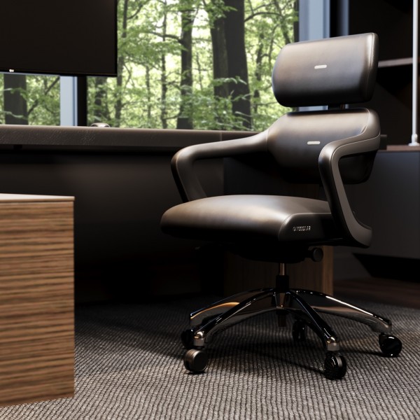 Modułowy fotel ergonomiczny do biura Diablo V-Modular Carbon Black