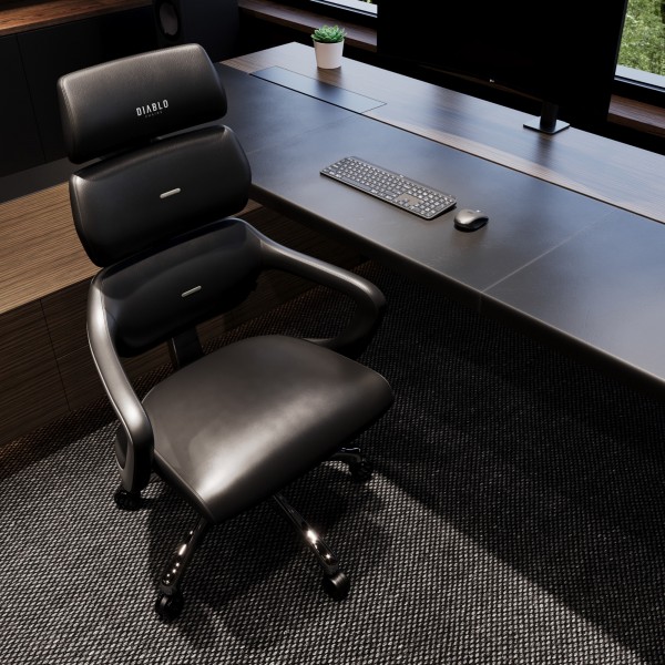 Modułowy fotel ergonomiczny do biura Diablo V-Modular Carbon Black