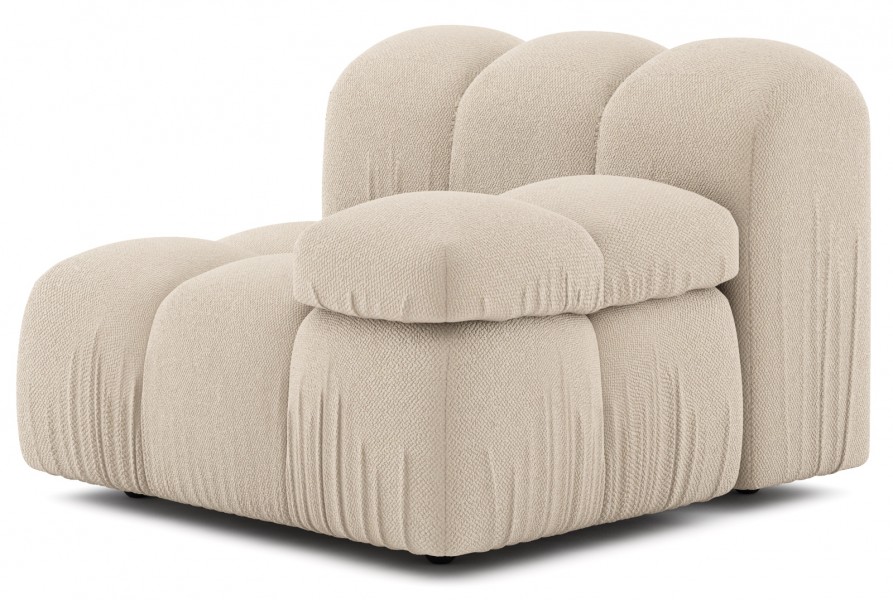 Designerski fotel do salonu z oparciem i podłokietnikiem CoCo
