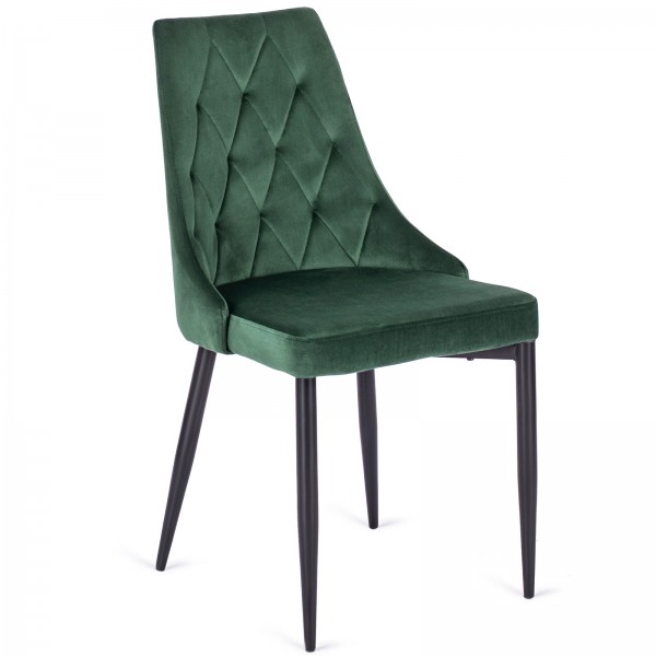 Aksamitne krzesło z niskimi podłokietnikami Cork