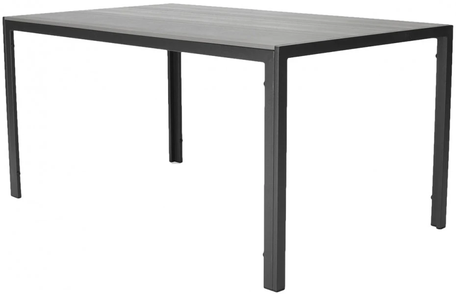 Nowoczesny stół ogrodowy z polywoodu Parma 150 cm czarny