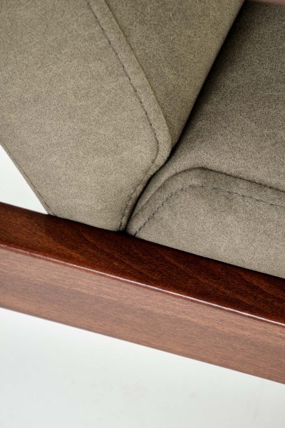 2-osobowa sofa do salonu z drewnianymi podłokietnikami Milano 2S Halmar