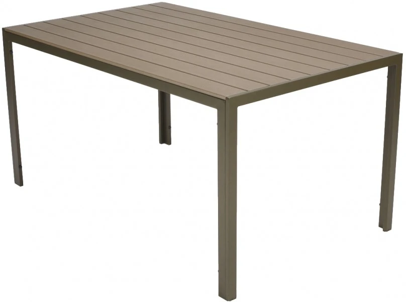 Stół tarasowy 6 osób Modena 150 cm brązowy