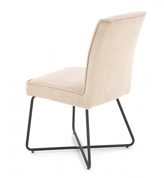 Eleganckie krzesło na metalowym stelażu K534 Halmar