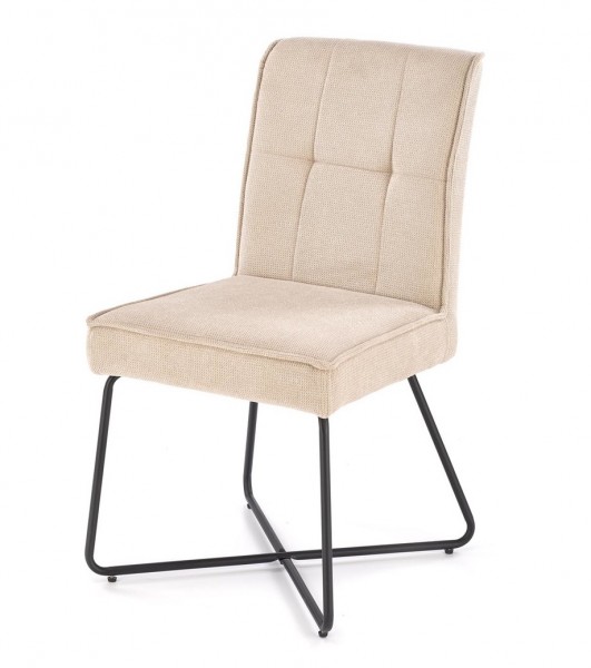Eleganckie krzesło na metalowym stelażu K534 Halmar