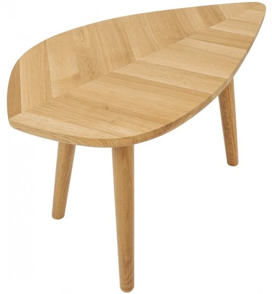 Dębowy stolik kawowy P2 liść mały 67 cm