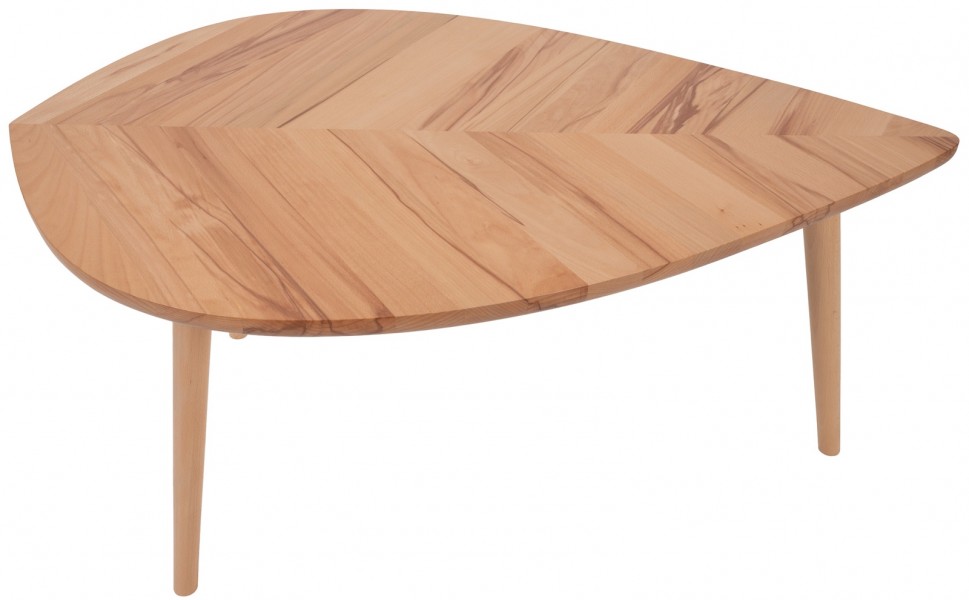 Drewniany stolik kawowy P2 liść duży 110 cm buk twardzielowy