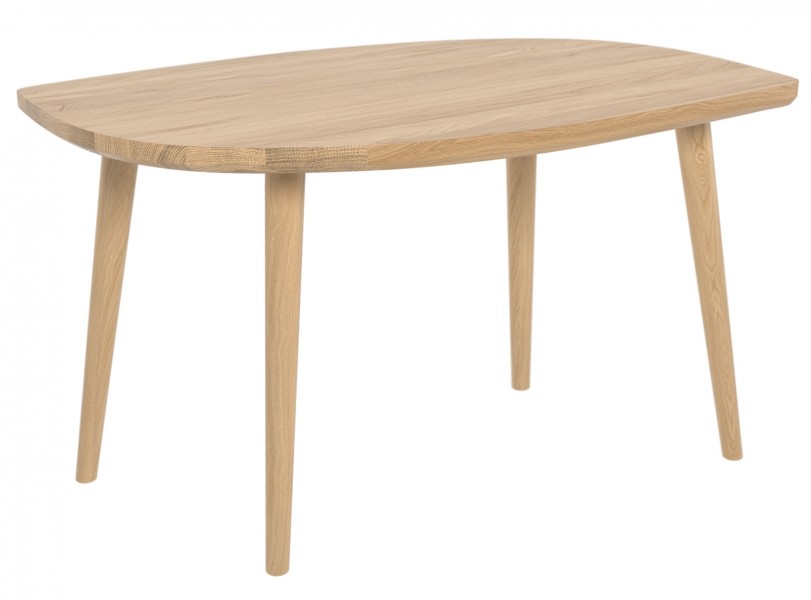 Stolik kawowy z drewna dębowego łezka P3 mały 60 cm