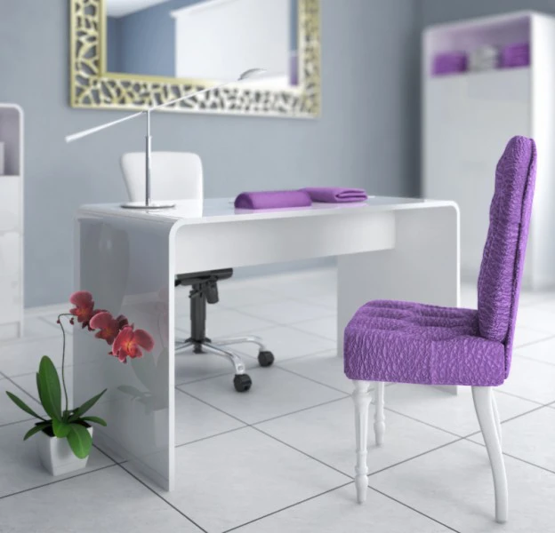 Biurko Manicure Hubertus White&White do gabinetów kosmetycznych