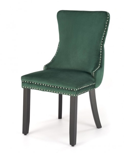 Aksamitne krzesło z ozdobnymi pinezkami Alda Halmar