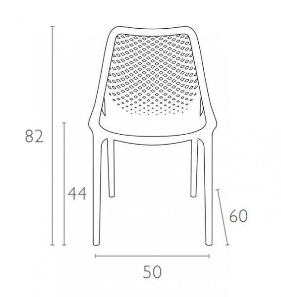Zestaw mebli ogrodowych 4 krzesła Air i rozkładany stół Atlantic Table 140/210