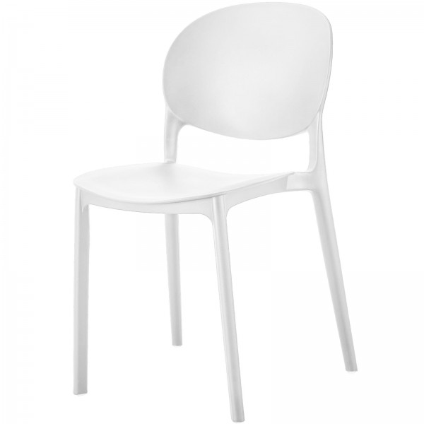 Krzesło kawiarniane z owalnym oparciem Rawa