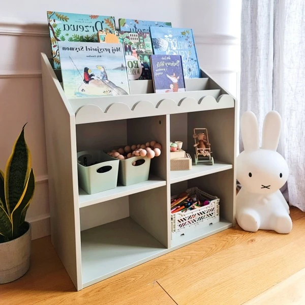 Niski regał dziecięcy BooK NooK na książki i zabawki