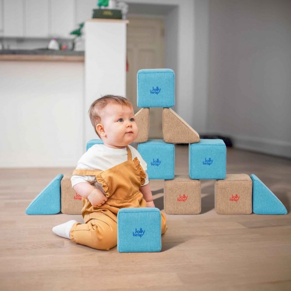 Zestaw klocków magnetycznych do żłobka JollyHeap Pixi - 12 elementów
