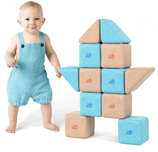 Zestaw klocków magnetycznych do żłobka JollyHeap Pixi - 12 elementów