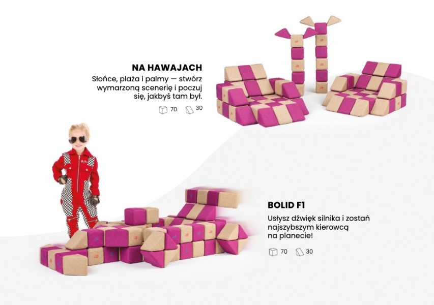 Zestaw klocków magnetycznych JollyHeap Basic - 100 elementów