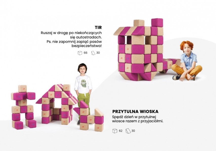 Zestaw klocków magnetycznych JollyHeap Basic - 100 elementów
