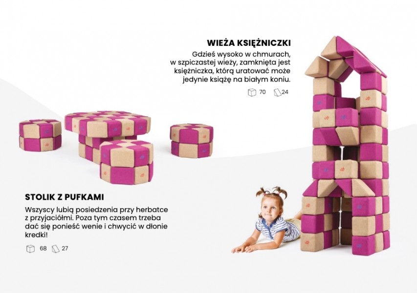 Zestaw klocków magnetycznych JollyHeap Basic - 100 elementów