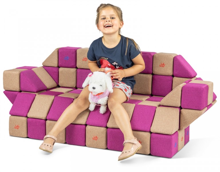 Zestaw klocków magnetycznych JollyHeap Basic - 100 elementów