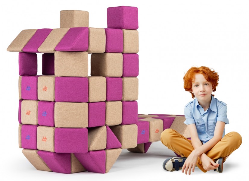 Zestaw klocków magnetycznych JollyHeap Basic - 100 elementów