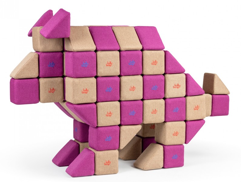 Zestaw klocków magnetycznych JollyHeap Basic - 100 elementów