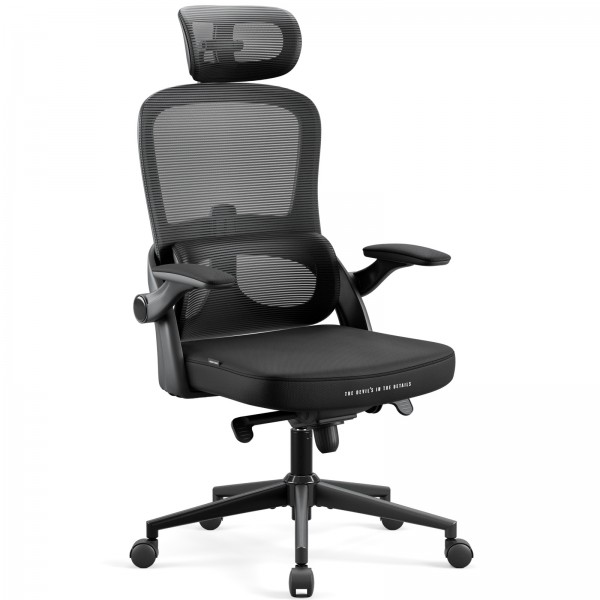 Ergonomiczny fotel do pracy w biurze Diablo V-Light czarny