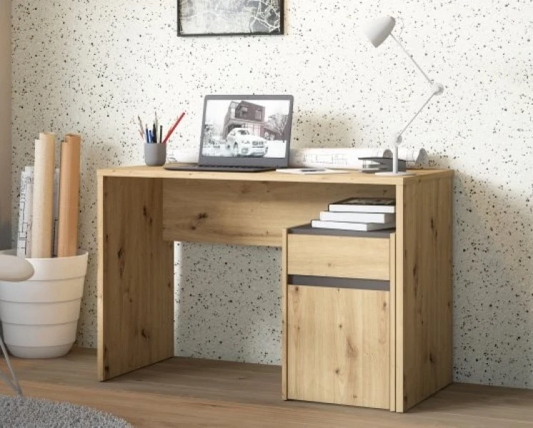 Biurko z szafką Modultrick 111-C827 dąb artisan 110 cm