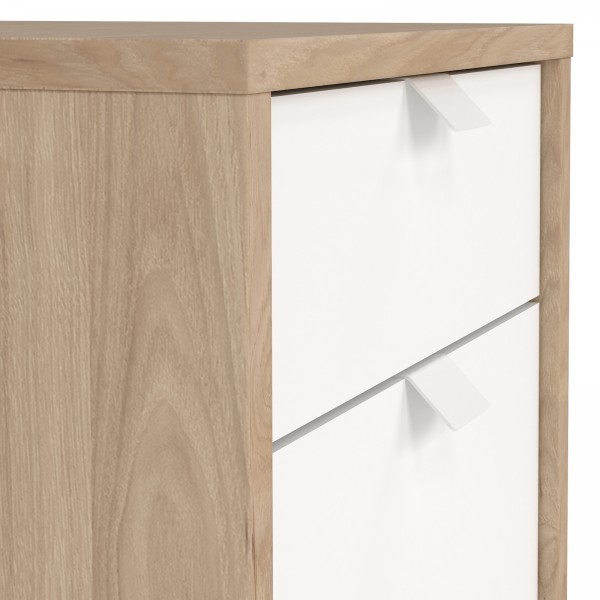 Kontenerek na kółkach 3 szuflady Sign jackson hickory/biały mat