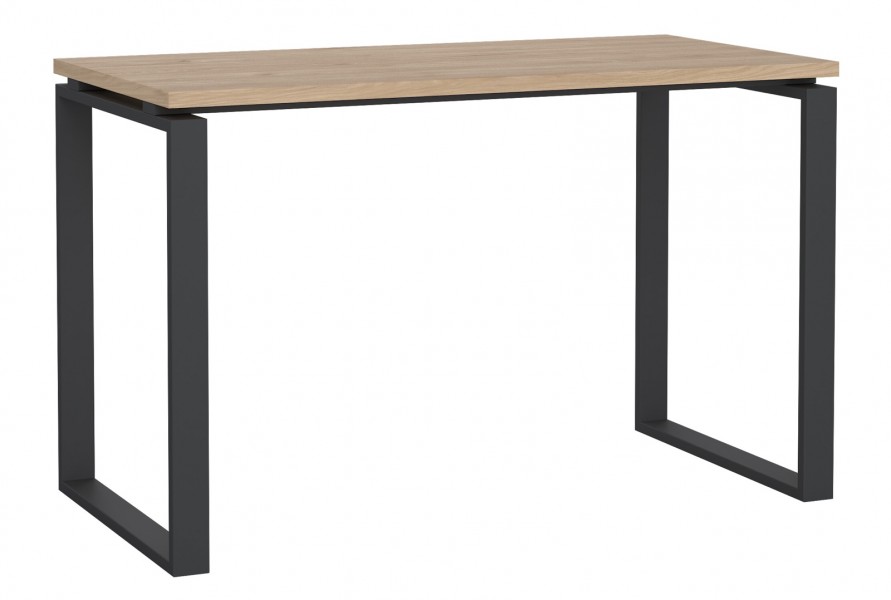 Biurko loft na płozach Sign 120 jackson hickory/szary mat