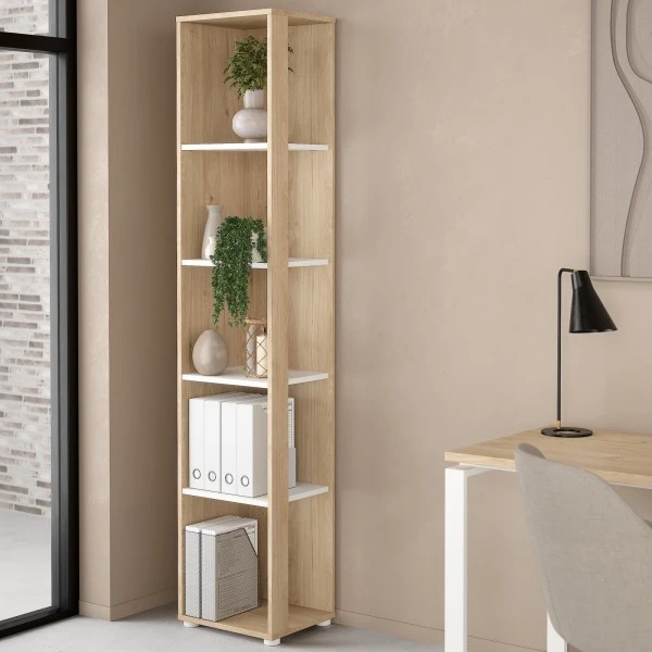 高価値セリー Wąski regał hickory jackson 40 Sign półki 4 słupek biurowy Signs