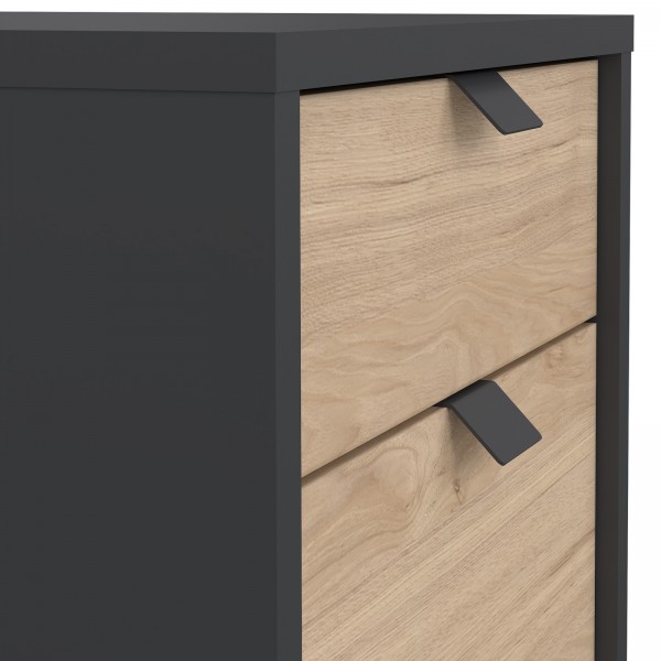 Kontenerek na kółkach 3 szuflady Sign jackson hickory/szary mat