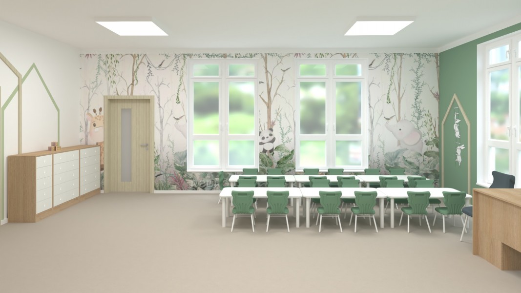 Stół do przedszkola Smart prostokątny 120x70 cm, rozmiar 0-3, blat biały / nogi białe