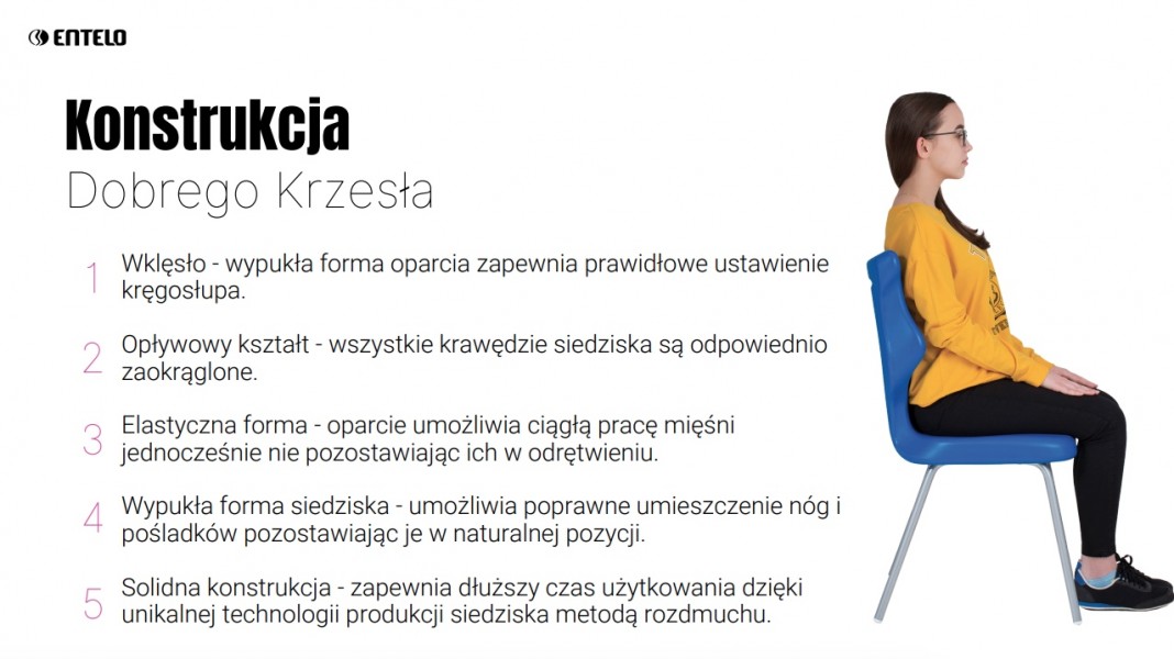 Krzesło przedszkolne i żłobkowe z tworzywa Spider rozmiar 0-3
